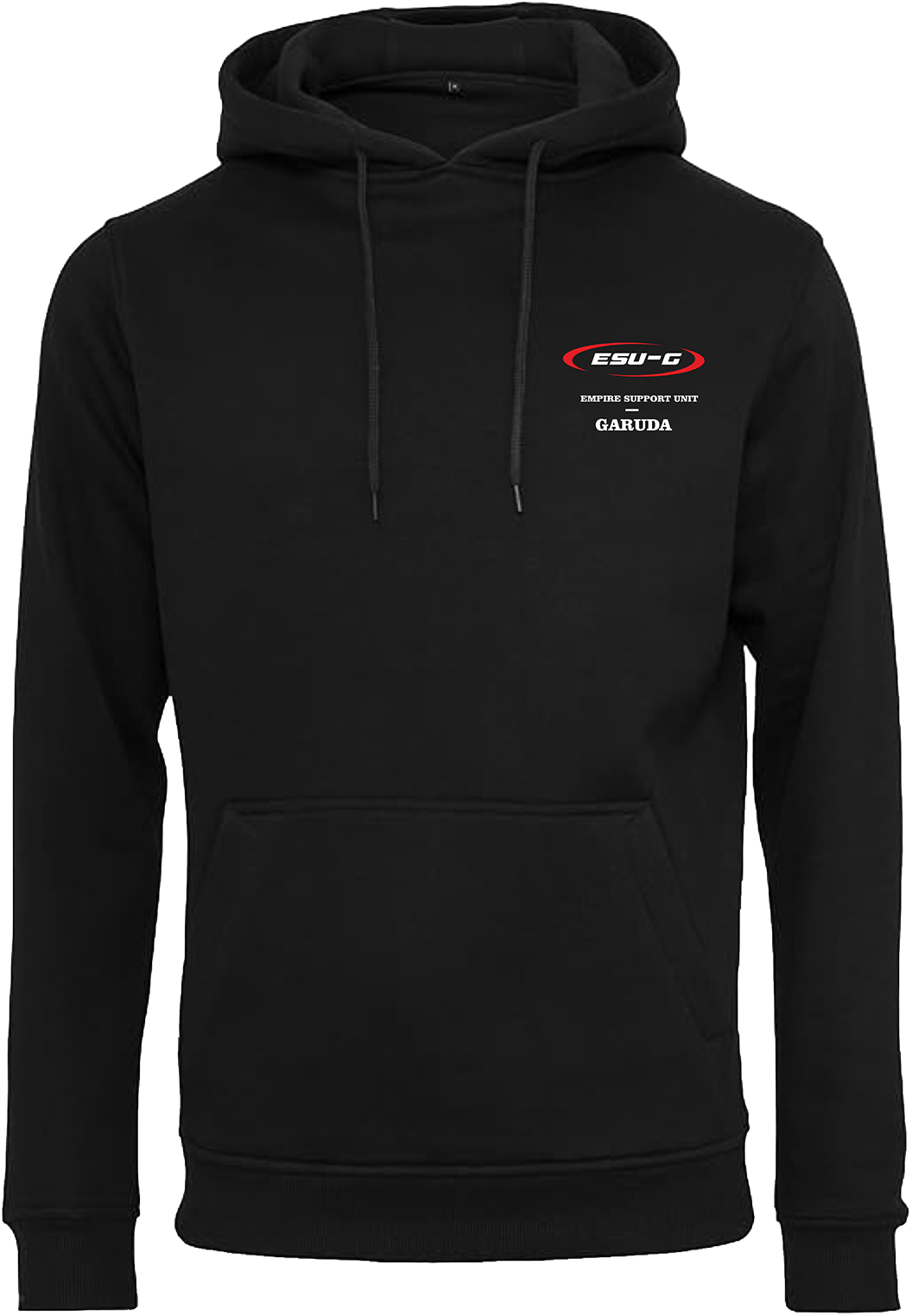 Black hoodie ESU-G 'NEVER BACK DOWN'