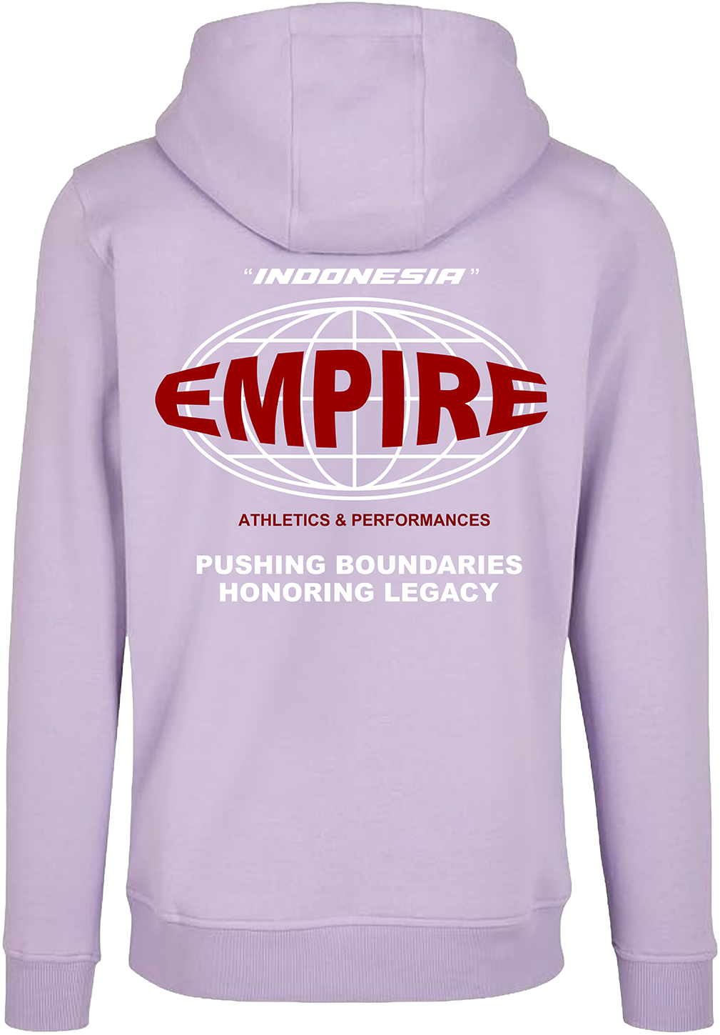 Lila hoodie ESU-G World-Garuda