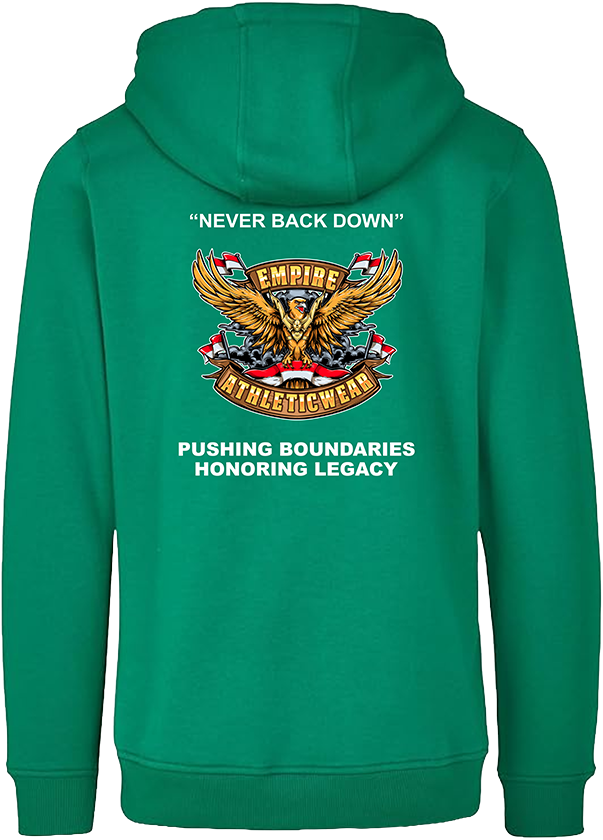 Green hoodie ESU-G World-Garuda