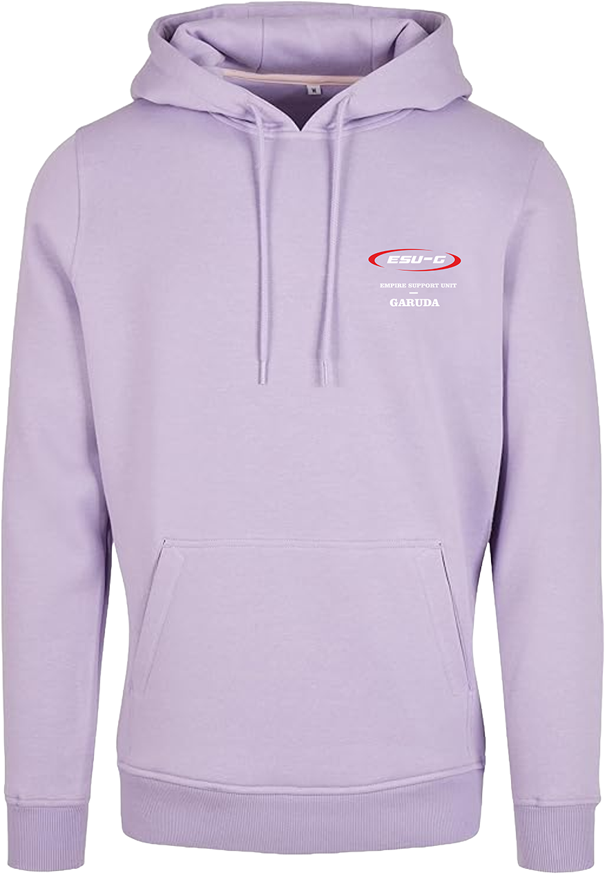 Lila hoodie ESU-G 'NEVER BACK DOWN'