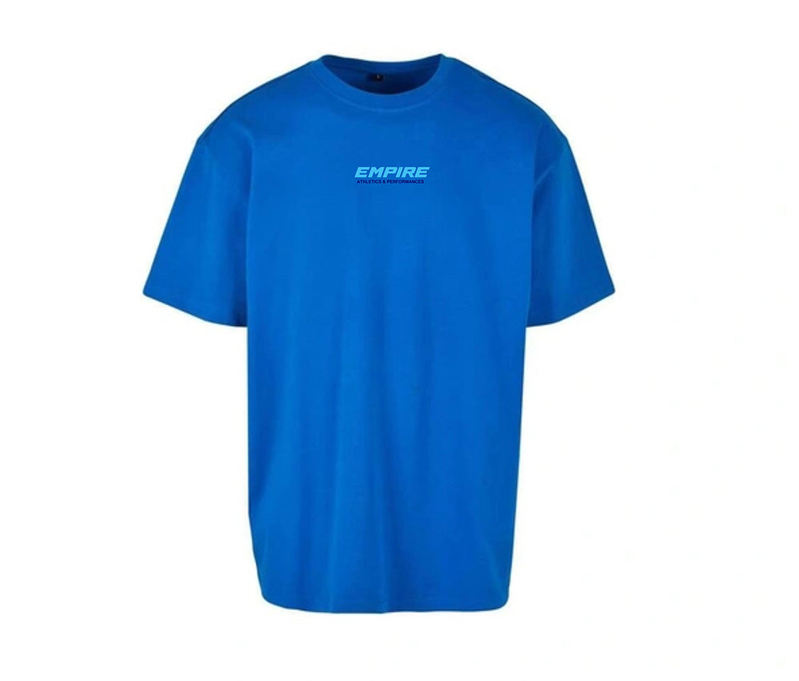 Empire "NEVER BACK DOWN" oversized T-shirt (Blue)
