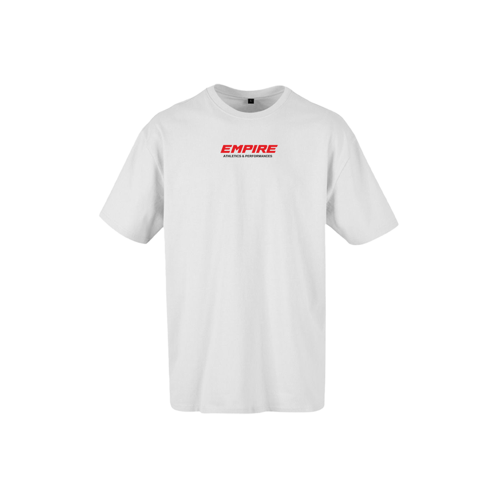 Empire "NEVER BACK DOWN" oversized T-shirt (White)