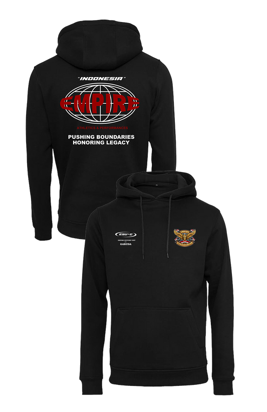 Black hoodie ESU-G World-Garuda