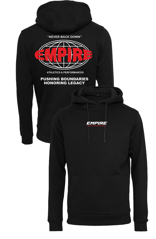 Black Hoodie Empire World "Never Back Down"