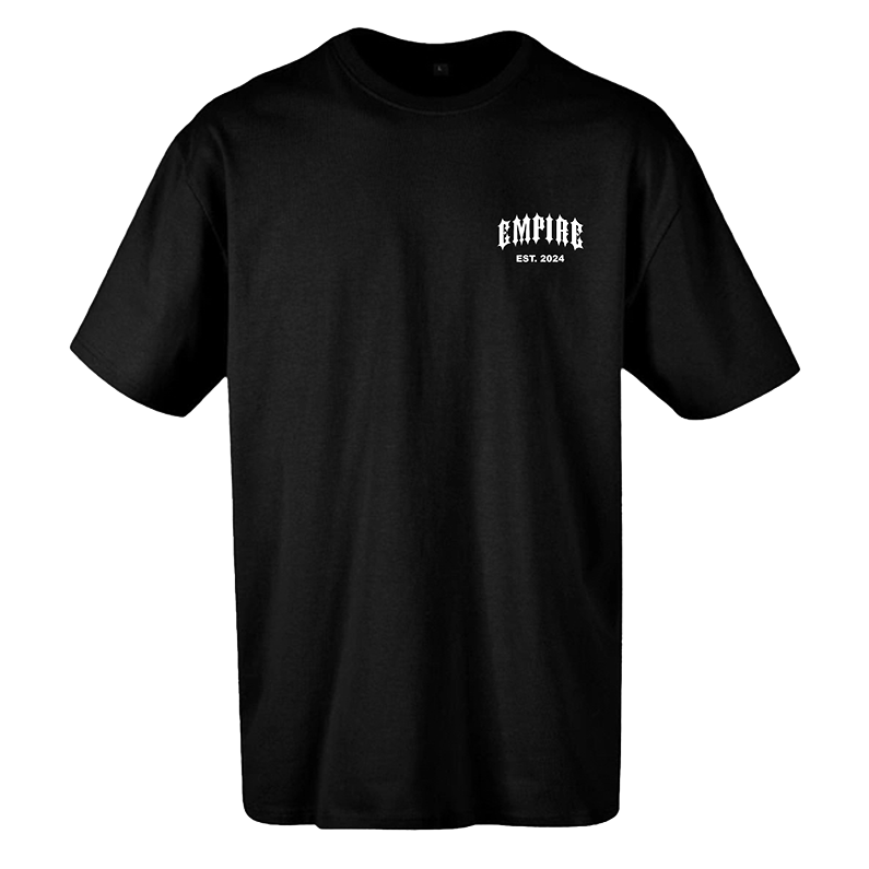 Black Empire Oversized T-shirt -Empire Razorblade