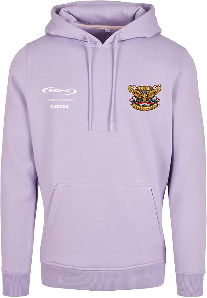 Lila hoodie ESU-G World-Garuda