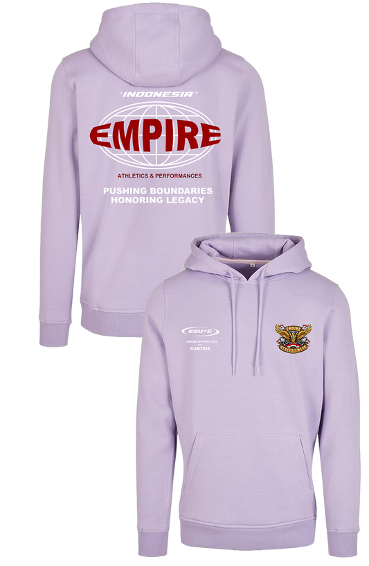 Lila hoodie ESU-G World-Garuda