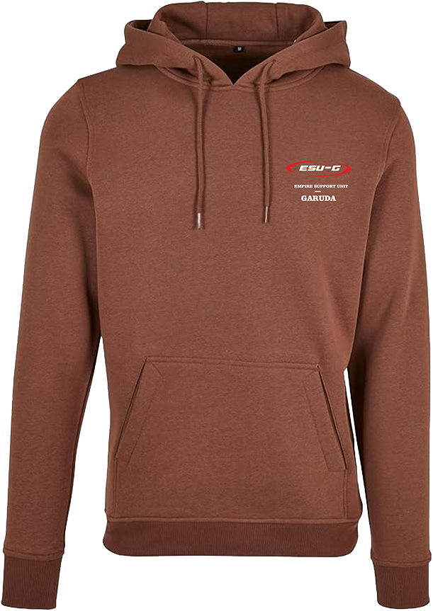 Brown hoodie ESU-G 'NEVER BACK DOWN'