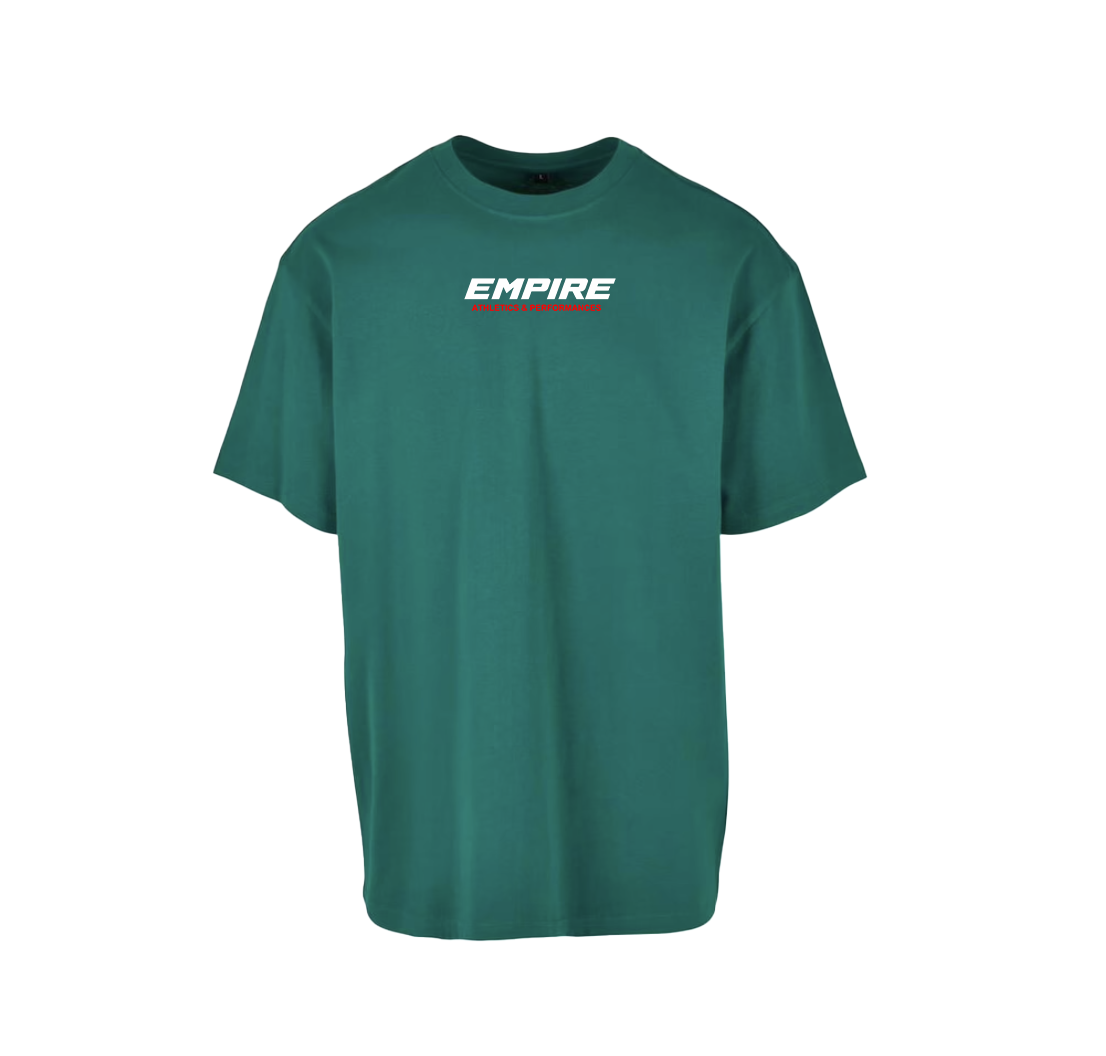 Empire "NEVER BACK DOWN" oversized T-shirt (Green)