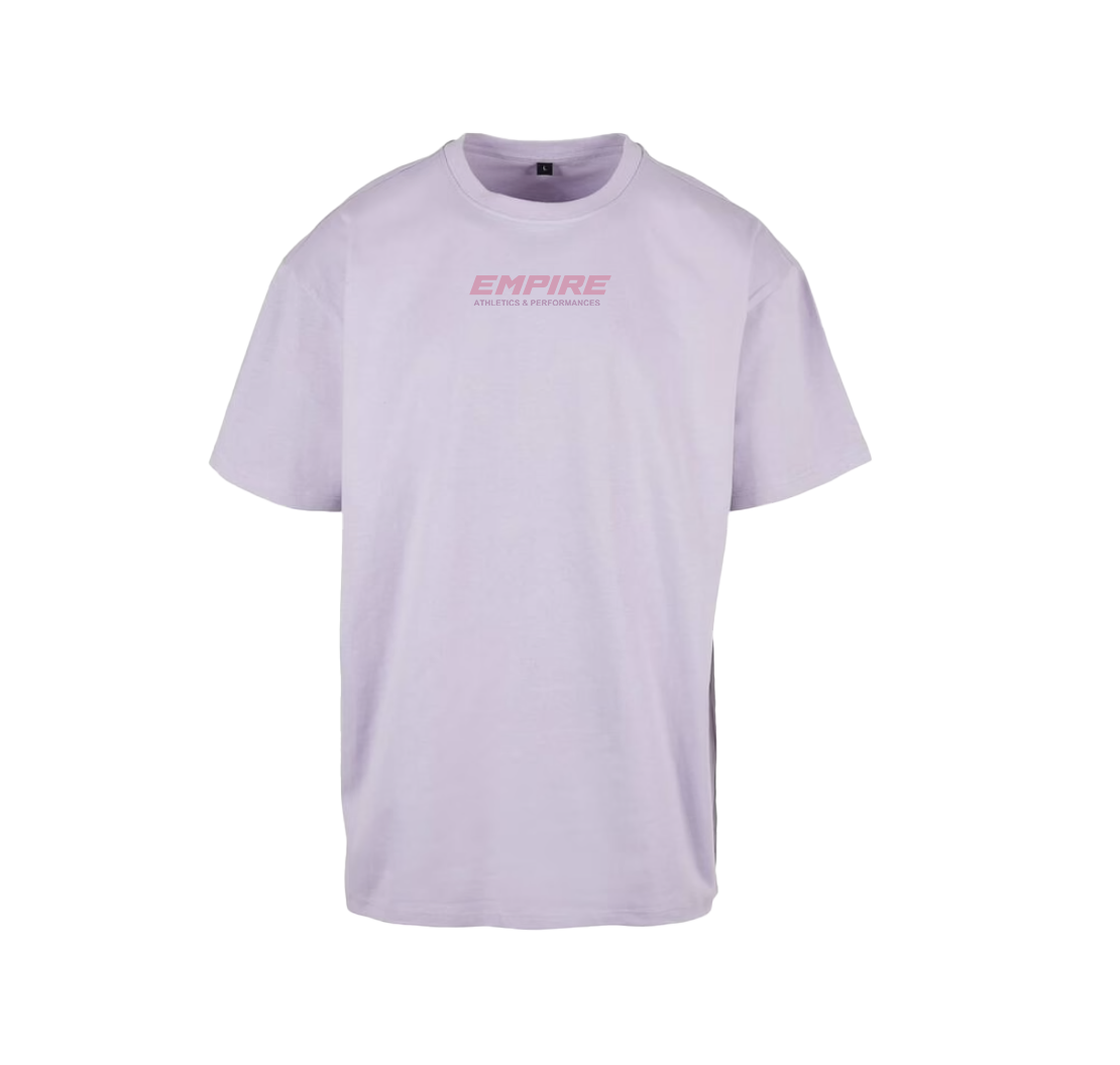 Empire "NEVER BACK DOWN" oversized T-shirt (Lila)